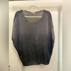 Vince silk/viscose short sleeve blouse